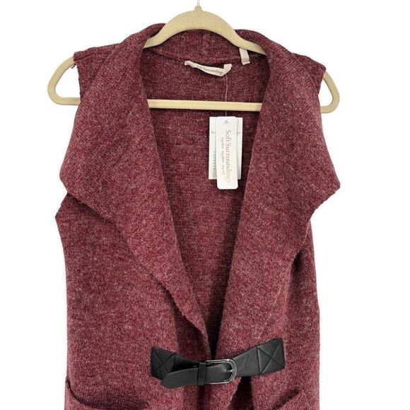 Soft Surroundings Solange Sweater Red Wine Large - Picture 4 of 11